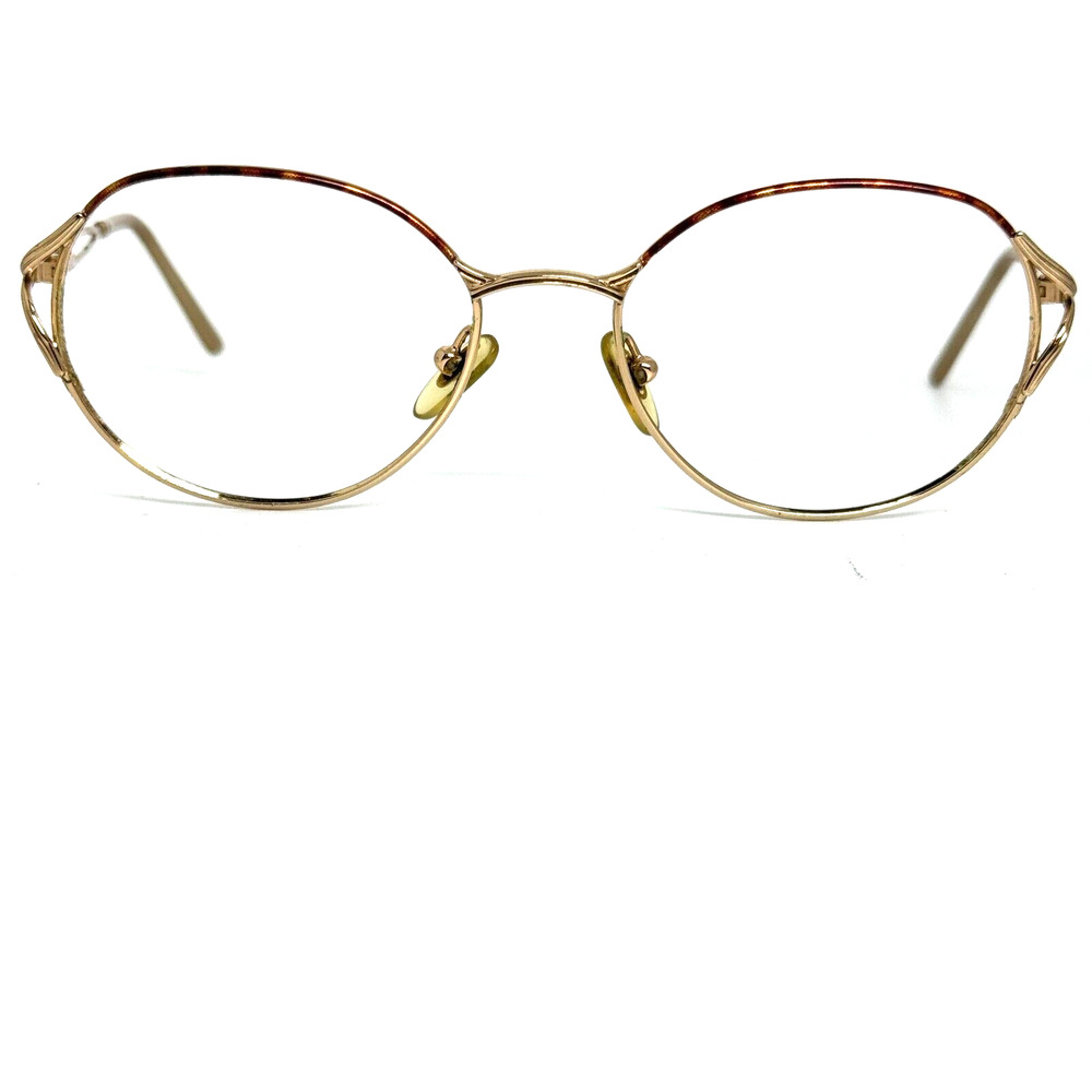 L’amy Nadine Eyeglasses Frames Gold Brown‎ Full Rim Frames H5559